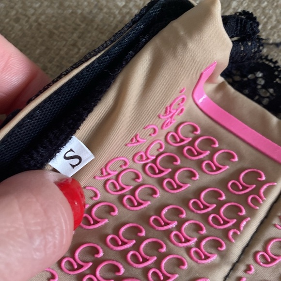 Andy Paige Style Black lace Girly Go Garter Velcro pockets flask purse replace - Picture 7 of 7